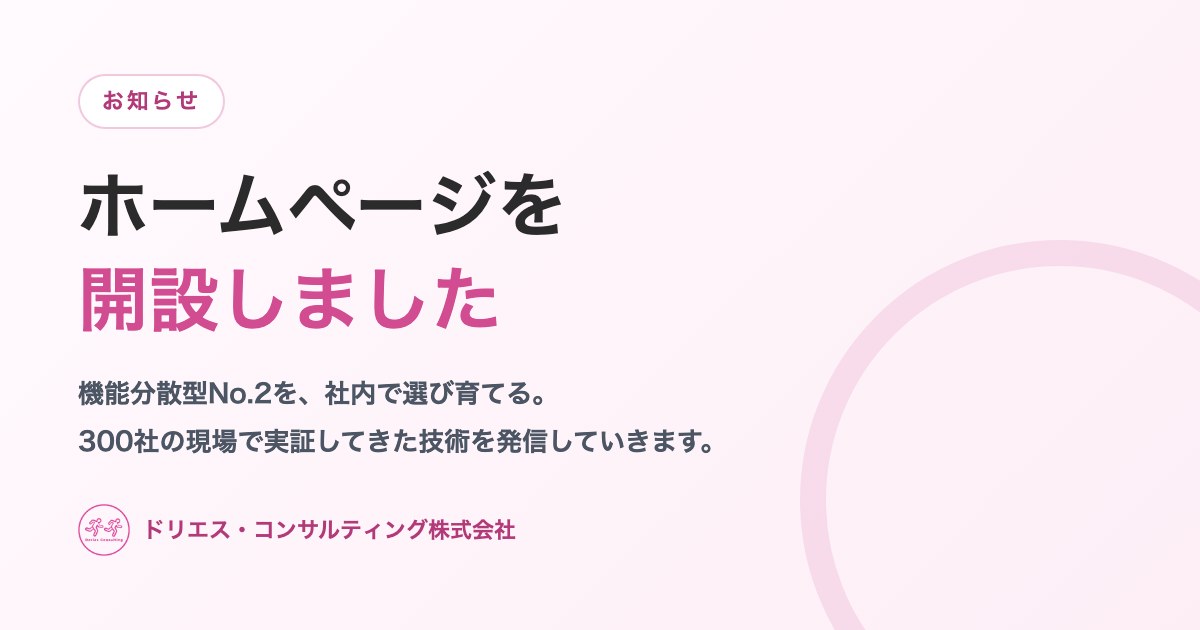 ホームページを開設しました